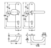 WAT-Schutz-WSG A91.12 SB8-LS U-Form Alu. F1 ES1 8/72 mm, Türdicke 38-42 mm, für Innentüren, - More 2