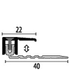 Küberit PPS-Champion Abschlussprofil Typ 287 Alu-edelstahl 100cm # 07987021 - More 2
