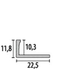 Küberit Fliesen-Abschlussprofil h=10,3mm/11,8mm Typ 304 G edelstahl 250cm # 21904184 - More 2