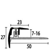 Küberit Euro-Step Champion Treppenprofil 7-16mm Typ 320 Alu-edelstahl 300cm # 07420028 - More 2