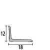 Küberit Wandabschlussprofil SK 12x18mm Typ 369 NSK Alu-gold 270cm #2153690055-n - More 2