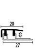 Küberit Design Clip Abschlussprofil 4-7,5mm Typ 577 Alu-edelstahl 270cm #06477025 - More 2