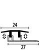 Küberit Design Clip Übergangsprofil 4-7,5mm Typ 578 Alu-edelstahl 270cm #06478025 - More 2