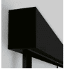 L&H Hinterfütterungsprofil f. Tvin 2.0 Design eckig, Schwarz ähnl. RAL 9005 mit Endkappen - More 2