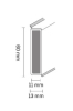Sockelleiste CasaNova Cubu 10Lc94 (1329str) 60x12,6mm, 2,50 lfm passend zu Art. 73Rd78/73Ra78 - More 2