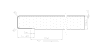 A103 CR Fensterbank Profil 107 gerundet weiß 4100x400 Krono Träger EN312 P3,E1, Radius 3 - More 2