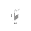 TLE55 SK 4m weiß # 117 Teppichleiste 55mm hoch elastisch, hinten sk, # Döllken # - More 2