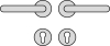 HOPPE Rosettengarnitur Paris Edelstahl F69 PZ E138Z/42KV/42KVS, 8 mm, Türdicke 47-52 mm, - More 3