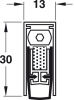 PLANET Bodendichtung HS RD/48 dB für Türbreite 709/735 mm (rauchhemmend) - More 3
