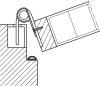 PLANET Abdeckprofil Bandseite 2-teilig FSA 8300 Aluminium silberfarbig/Bandrolle Ø 18 mm - More 3