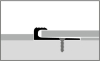 Küberit Abschlussprofil gebohrt 30x8x5mm Typ 806 Alu-silber 250cm # 31706044 - More 3
