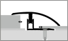Küberit Mono-Clip Anpassungsprofil 7-12mm Typ 556 Alu-silber 100 cm # 0605560041 - More 3
