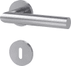 LIMFJORD Rosettengarnitur L-Form Fast2Fix BB Edelstahl matt, 8 mm, Hochhaltefeder - More 3
