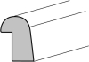 Sprossenvorsetzrahmen GG8 Weiß lackiert 8 Felder, für Türblatt 1985 x 860 (mit DIN-LA) - More 3