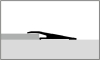 Küberit Rampenprofil ungebohrt 38x5-7mm Typ 265 U Alu-silber 270cm # 2112650045 - More 3