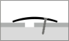 Küberit Übergangsschiene seitl. gebohrt 40x1,2mm Typ 454 Messing poliert 270cm # 3 13 54 07 5 - More 3
