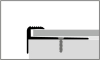 Küberit Treppenprofil gebohrt 30x13x3mm Typ 809 Alu-silber 250cm # 31709044 - More 3