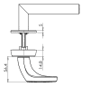 GRIFFWERK Schutzbeschlag Titano SB_884 ES1 Edelstahl matt, 8/72 mm, Langschild Knopf R2 ZA, - More 3