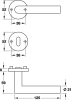 HOPPE Rosettengarnitur Amsterdam Edelstahl F69 PZ E1400Z/42KV/42KVS, 8 mm, Türdicke 47-52 mm, - More 4