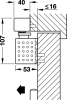 DORMA Obentürschließer TS 93 B EMF Contur-Design EN 2-5, silberfarbig, mit Gleitschiene - More 4