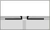 Küberit Dehnungsfugenprofil 2,5x108mm Typ 985S Alu-silber/schw. 300cm # 2199851348 - More 5