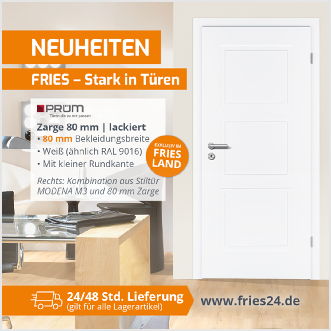 Zargen mit 80mm Bekleidung von Prüm