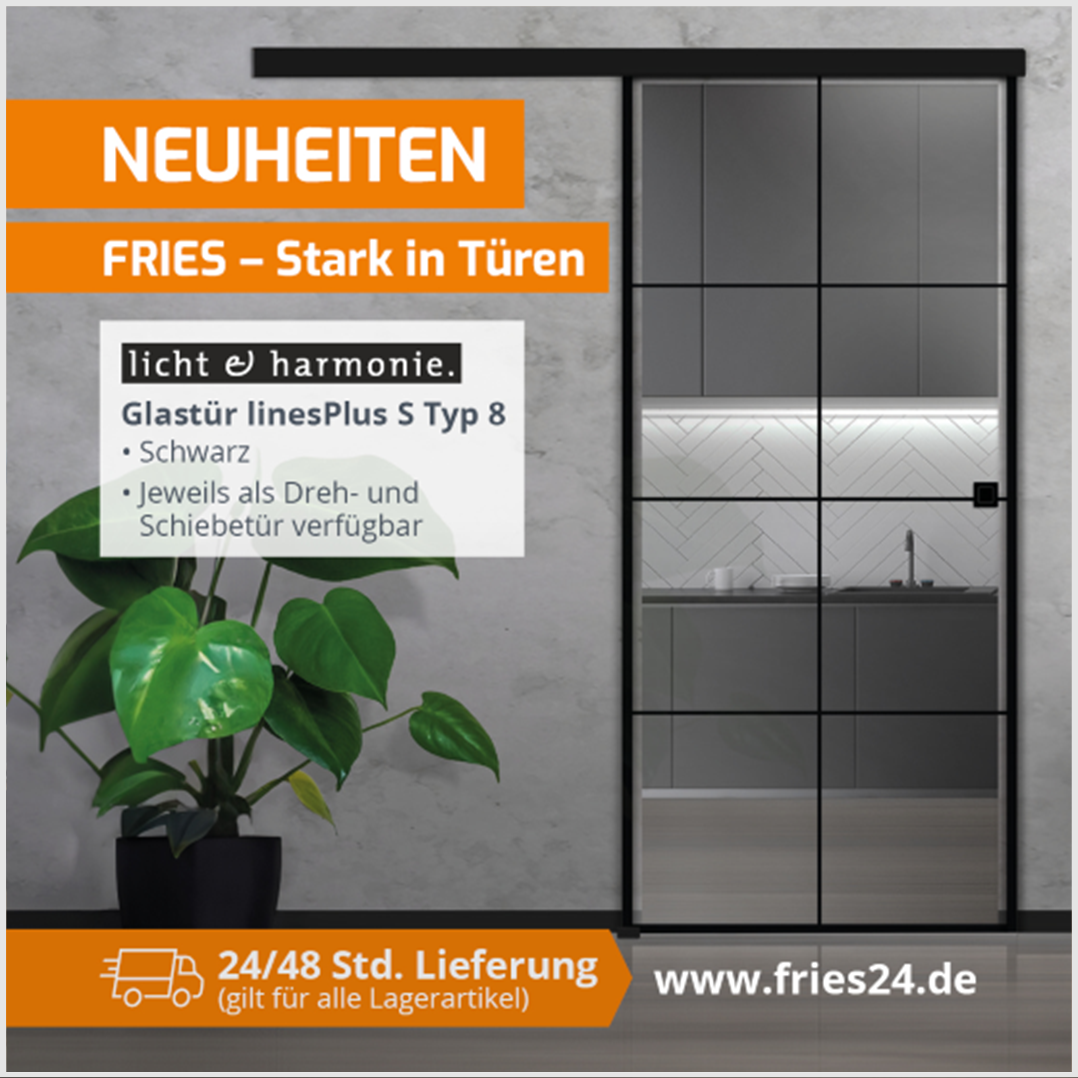 Glastür „linePlus S Typ 8“ von L&H
