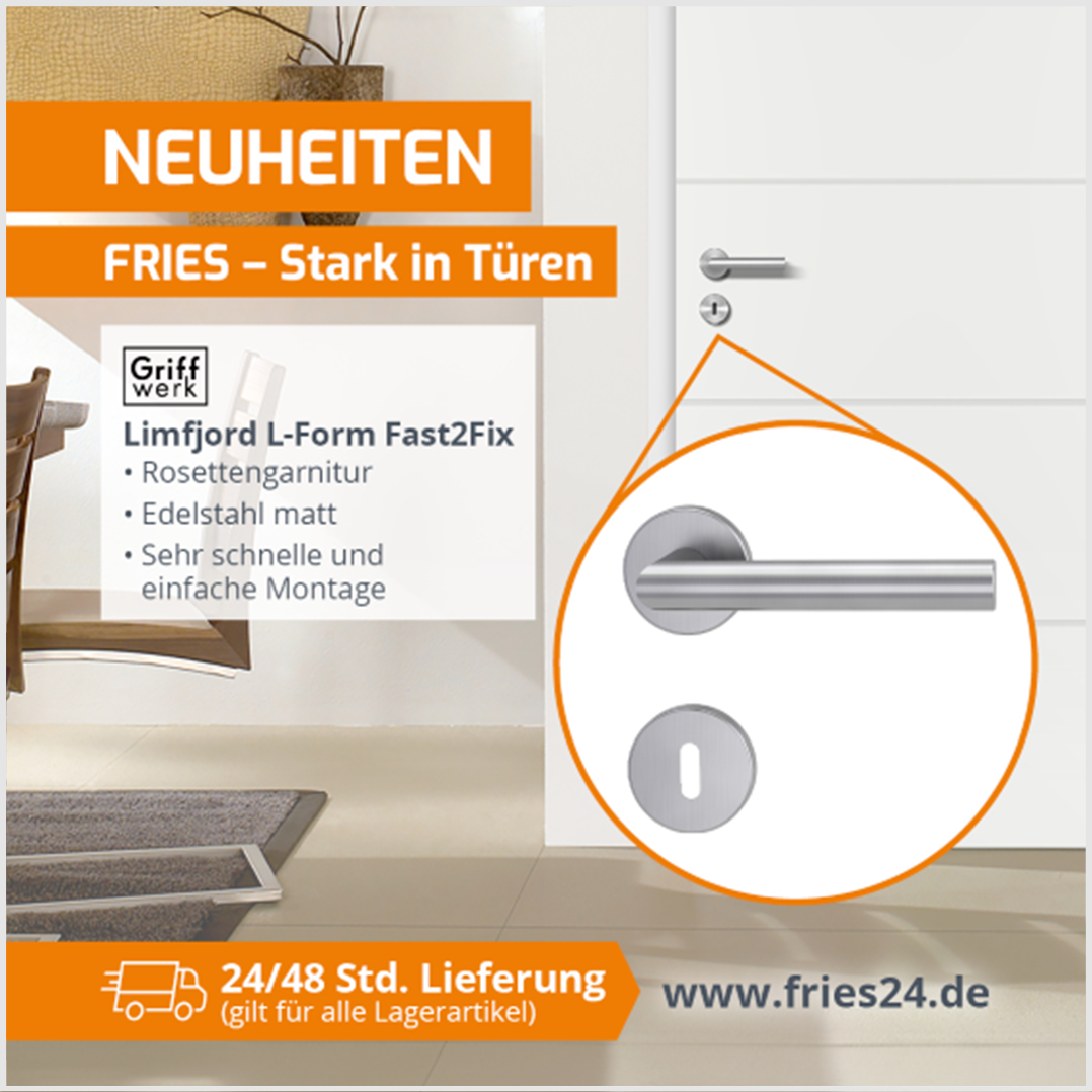 Türgriff „L-Form Fast2Fix“ von Griffwerk